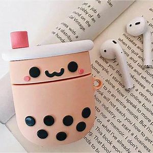 Boba Milk Tea Airpods Case 1 & 2 Generation Silicone earphone buds protector*